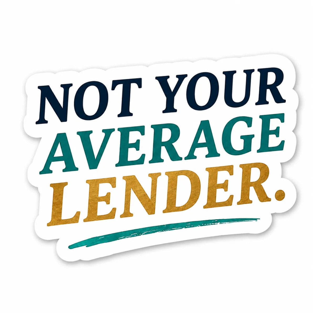 Not your average lender editorial graphic